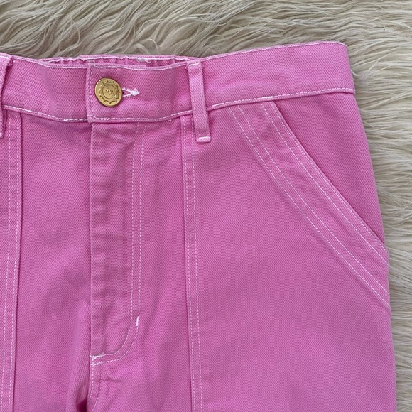 Big Bud Press Carpenter Jeans Bubblegum Pink Non-Stretch Denim Straight Leg - Picture 5 of 14